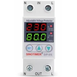 TUMALAGIA SVP 916 Intelligent Single Phase Adjustable Over Voltage Under Voltage Current Protector 230VAC(80A) Current Protector