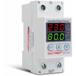 TUMALAGIA SVP 916 Intelligent Single Phase Adjustable Over Voltage Under Voltage Current Protector 230VAC(80A) Current Protector -Bahco shop 98027663 3
