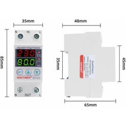 TUMALAGIA SVP 916 Intelligent Single Phase Adjustable Over Voltage Under Voltage Current Protector 230VAC(80A) Current Protector -Bahco shop 98027663 4